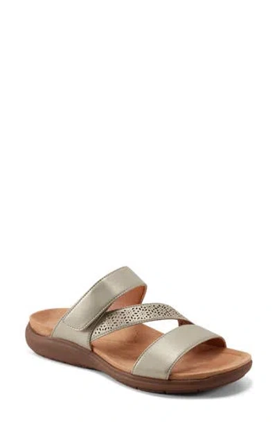 Easy Spirit West Slide Sandal In Gold