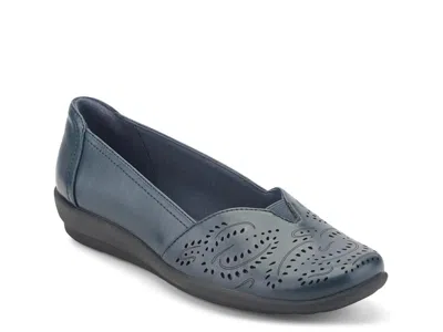 Easy Spirit Wide Width Anika Wedge Slipon In Blue