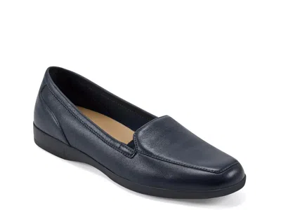 Easy Spirit Devitt Womens Round Loafers In Blue