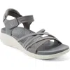Easy Spirit Winsow Wedge Sandal In Gray