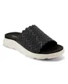 Easy Spirit Women's Alora Embellished Slide Sandals In Black
