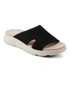 Easy Spirit Women's Amari Sporty Flat Slide Sandals In Black