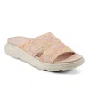 Easy Spirit Women's Amari Sporty Flat Slide Sandals In Rainbow Confetti