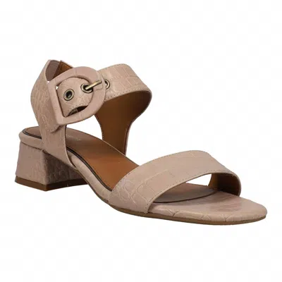 Easy Spirit Women's Block Heel Ankle Strap Sandals In Dark Natural In Neutral