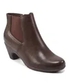 Easy Spirit Women's Caelan Round Toe Casual Booties In Dark Brown