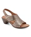 Easy Spirit Women's Calix Slingback Sandals In Bronze Leather