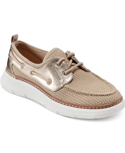 Easy Spirit Women's Charter Eflex Casual Round Toe Loafers In Beige,gold