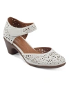 Easy Spirit Secindie Mary Jane Pump In Ivory Leather