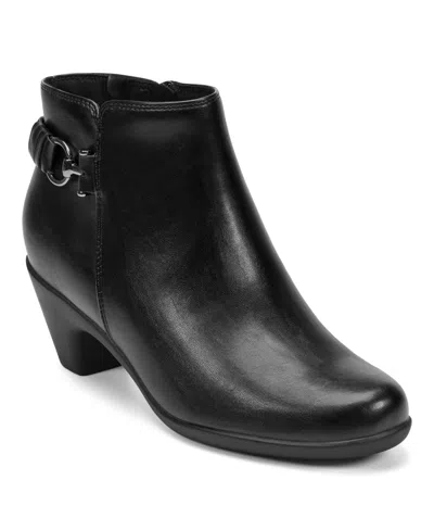 Easy Spirit Women's Clemens Block Heel Booties In Black
