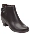 Easy Spirit Women's Clemens Block Heel Booties In Brown