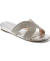 Easy Spirit Women's Colter Embellished Flat Slide Sandals In Silver