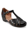 Easy Spirit Darlyn T-strap Pump In Black Leather