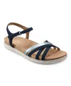 Easy Spirit Dottle 3 Womens Metallic Comfort Ankle Strap In Blue