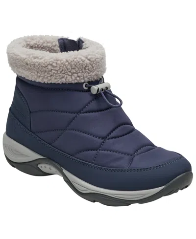 Easy Spirit Women's Eagan Cozy Cold Weather Walking Booties In Blue