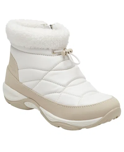 Easy Spirit Women's Eagan Cozy Cold Weather Walking Booties In White