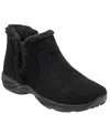 Easy Spirit Women's Eastin Soeasy Cozy Suede Walking Booties In Black