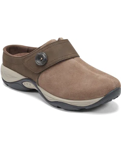 Easy Spirit Women's Edline Button Strap Slip-on Mules