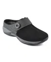 Easy Spirit Women's Edline Closed Toe Slip-on Casual Mules In Black Suede