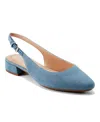 Easy Spirit Women's Cassius Eflex Low Block Heel Slingback Pumps In Blue Denim