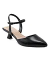 Easy Spirit Women's Halyn Eflex Kitten Heel Pumps In Black Leather