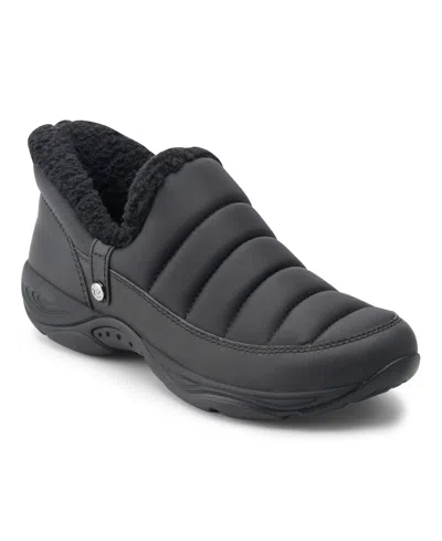 Easy Spirit Women's Egor Quilted Arch-support Slippers In Black
