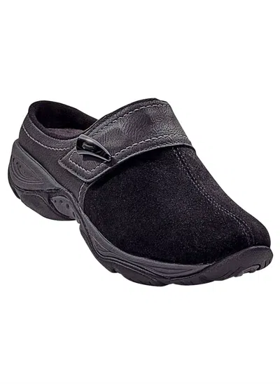 Easy Spirit Women's Eliana Slip-on Mule In Black Suede