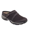 Easy Spirit Equinox Womens Leather Sip On Slipper Shoes In Chocolate Suede