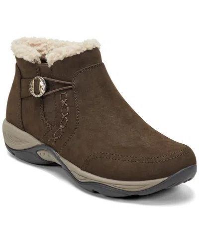 Easy Spirit Women's Erique Cozy Cold Weather Booties In Brown