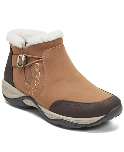 Easy Spirit Women's Erique Cozy Cold Weather Booties In Brown