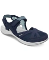 Easy Spirit Esplash Womens Mixed Media Suede Ankle Strap In Blue