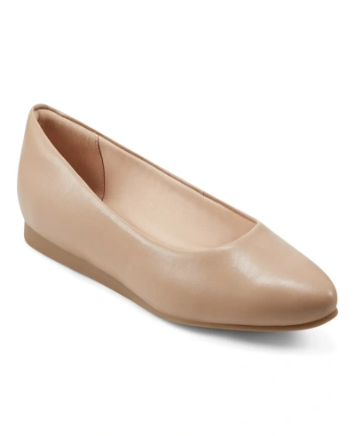 Easy Spirit Women's Fellia Slip-on Pointy Toe Dress Flats In Medium Natural