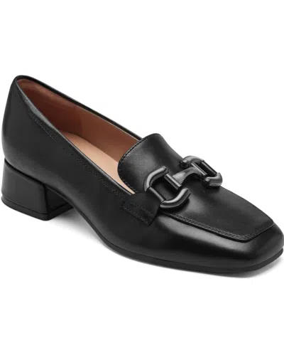 Easy Spirit Women's Franny Eflex Bit Block Heel Loafers In Black
