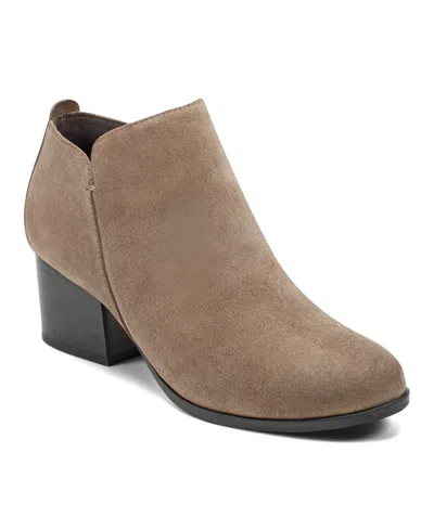 Easy Spirit Women's Georgina Eflex Block Heel Shooties In Brown