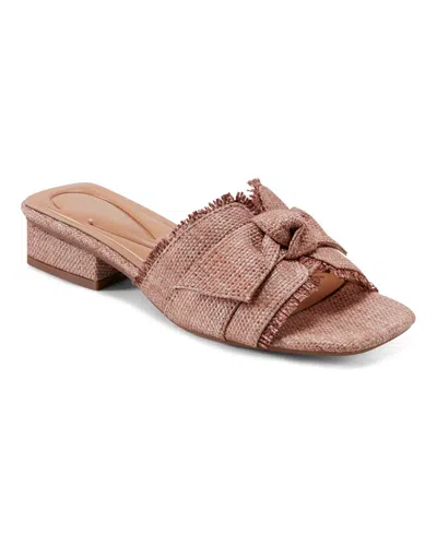 Easy Spirit Women's Girly Eflex Knotted Bow Dress Sandals In Brown