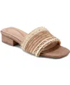 Easy Spirit Women's Graciela Raffia Block Heel Sandals