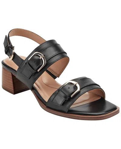 Easy Spirit Women's Hadiya Block Heel Dress Sandals In Black
