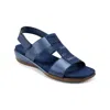 Easy Spirit Women's Hazel Flat Sandal In Dark Blue