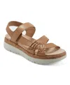 Easy Spirit Ilena Womens Adjustable Strap Footbed Sandals In Neutral