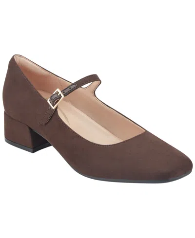 Easy Spirit Women's Janica Mary Jane Block Heel Pumps In Brown