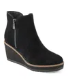 Easy Spirit Jayda Womens Suede Almond Toe Booties In Black Suede