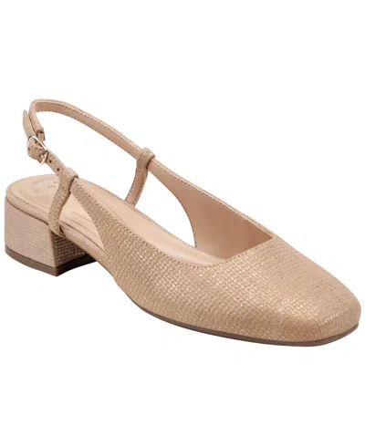 Easy Spirit Women's Jaziel Eflex Block Heel Slingback Pumps In Brown