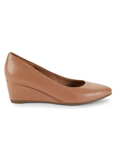Easy Spirit Women's Jenni Point Toe Platform Pumps In Dark Natural