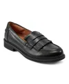 Easy Spirit Jett Fringe Penny Loafer In Black Leather