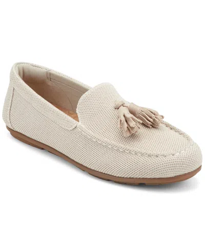 Easy Spirit Women's Joandra Tassel Eflex Slip-on Loafers In Beige,gold Knit
