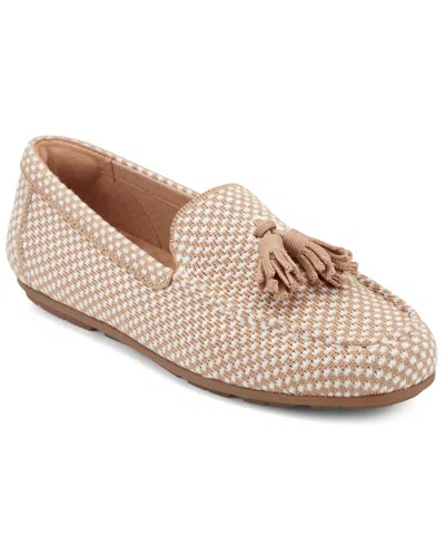 Easy Spirit Women's Joandra Tassel Eflex Slip-on Loafers In Ivory,natural Knit