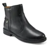 Easy Spirit Women's Eflex Jules Almond Toe Block Heel Casual Booties In Black