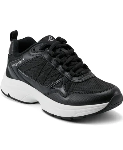 Easy Spirit Women's Keagen Round Toe Casual Sneakers In Black
