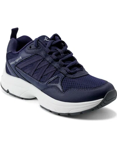 Easy Spirit Women's Keagen Round Toe Casual Sneakers In Dark Blue