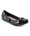 Easy Spirit Kenna3 Womens Buckle Manmade Ballet Flats In Black