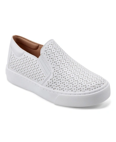 Easy Spirit Women's Luciana Round Toe Casual Slip-on Shoes In White